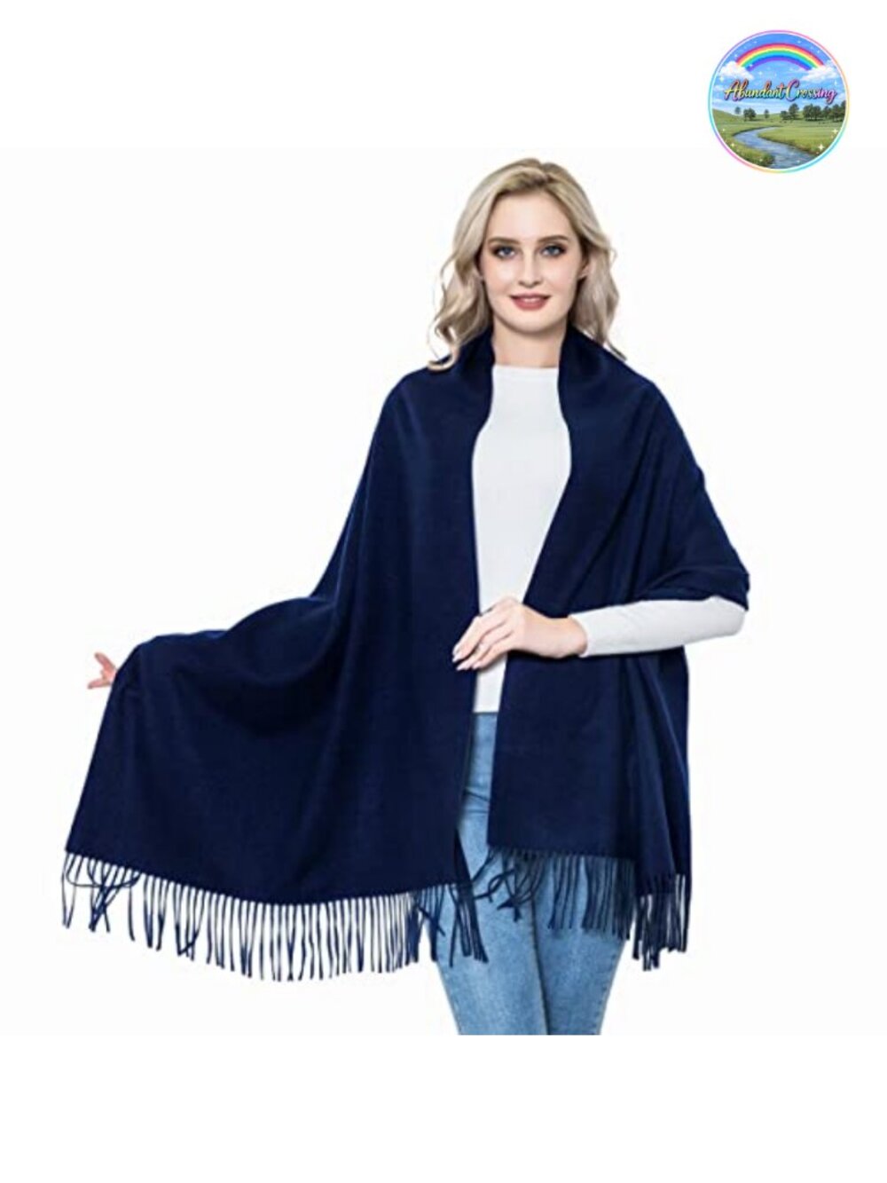 Wool Pashmina Scarf Shawl Soft Warm Wrap for Women Wedding Formal Evening